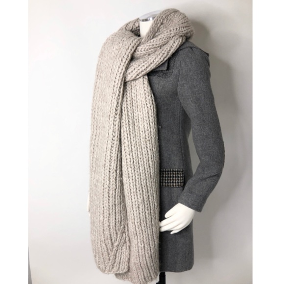 Rare‼️J. Crew Rare Oversized 100% Wool Warm Scarf - Picture 8 of 11
